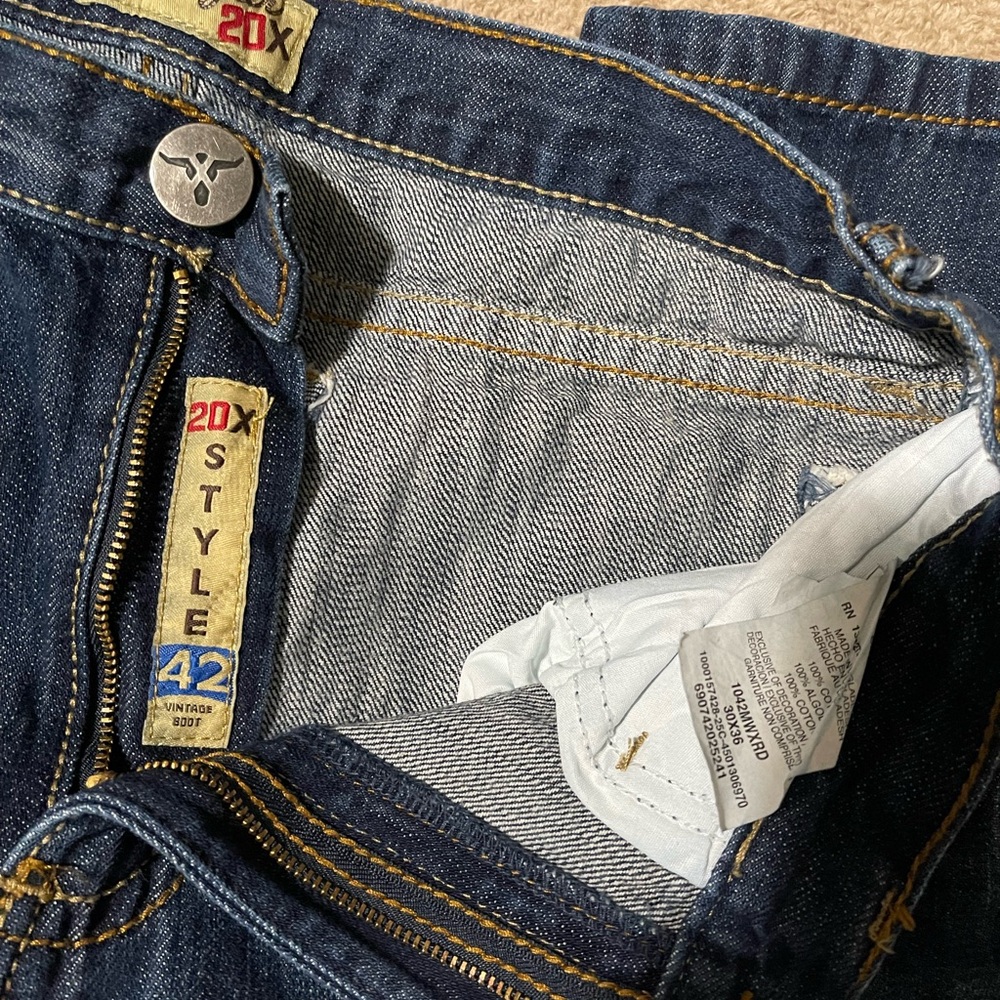 Men's Twenty X Dark Blue Bootcut Jeans